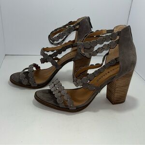 Lucky Brand Lameer Block Heel Sandals Size 8